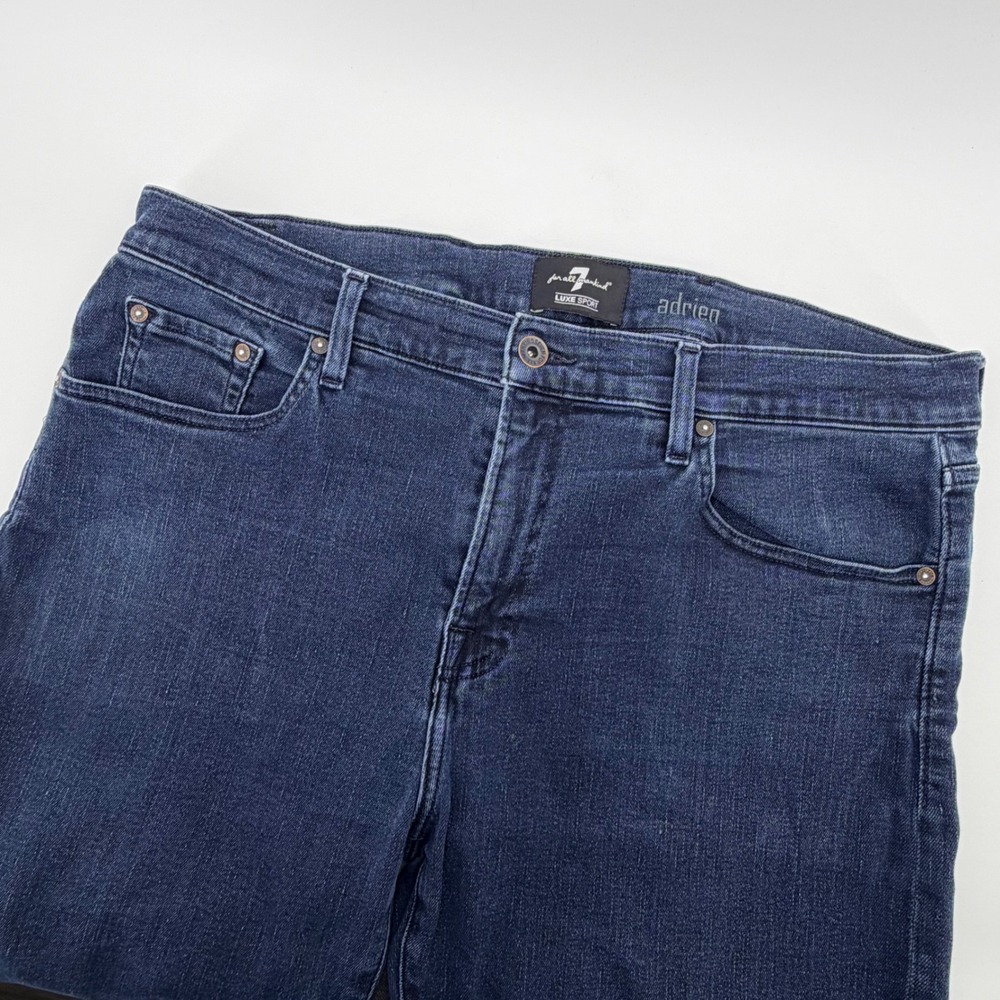 7 For All Mankind‎ Adrien Luxe Sport Jeans 38 Slim Tapered Dark Blue